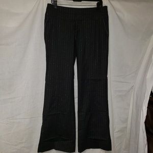 Twill flare bottom slacks